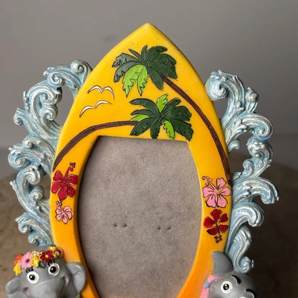 Vintage Quirky Dolphin Surfboard Picture Frame 6
